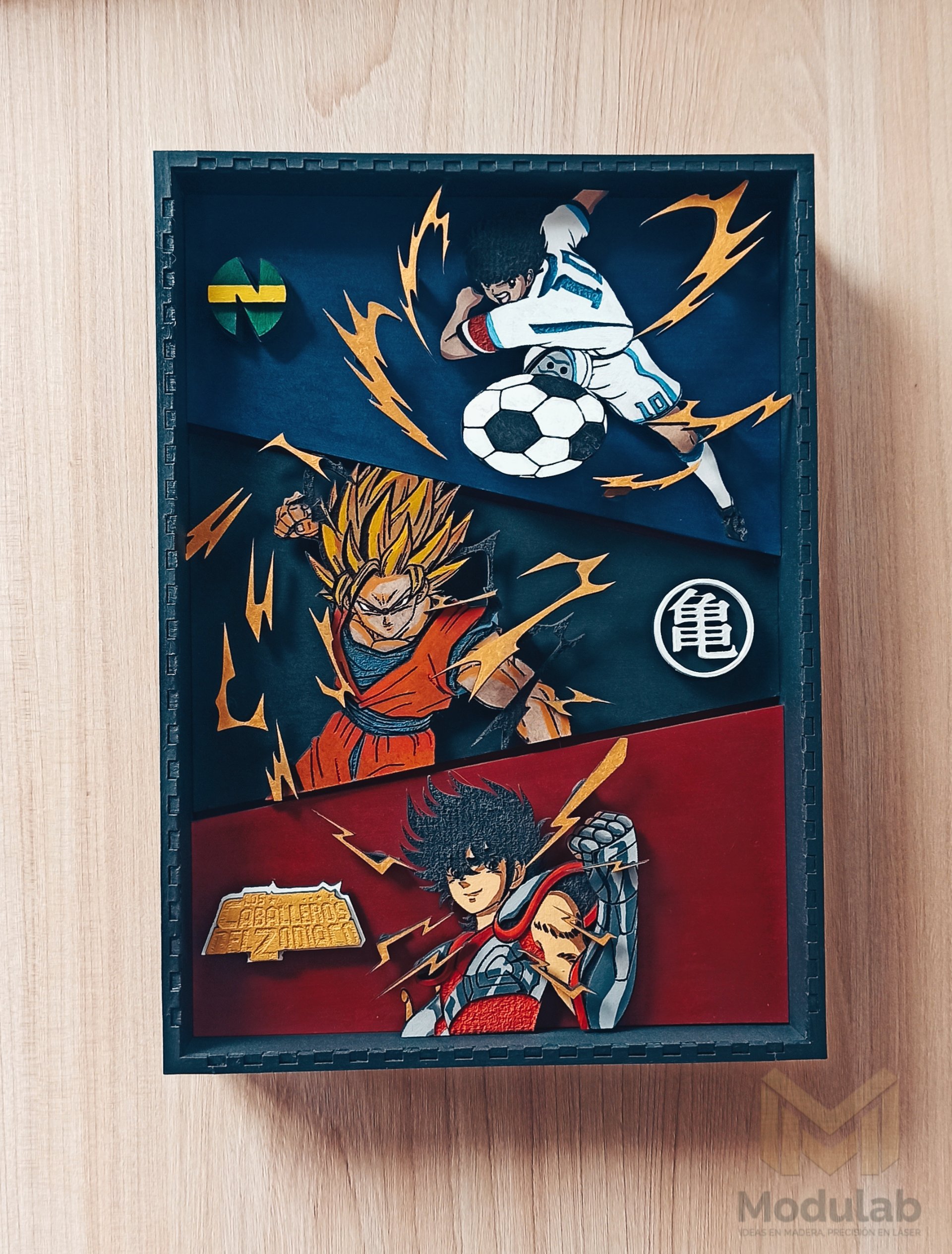Gokú, Oliver Atom y Seiya