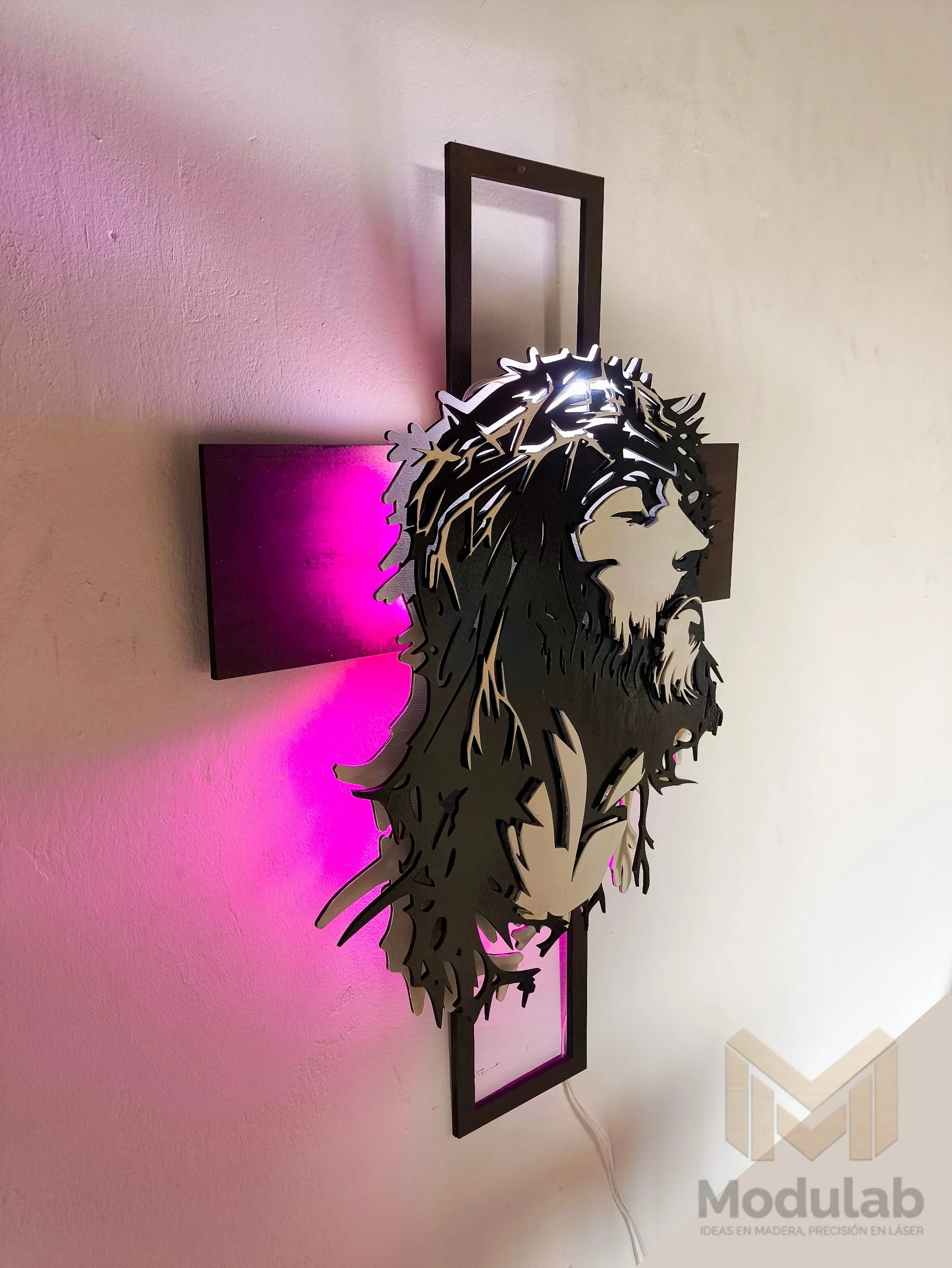Rostro de Jesús en la Cruz - 38 × 56 cm miniatura 2