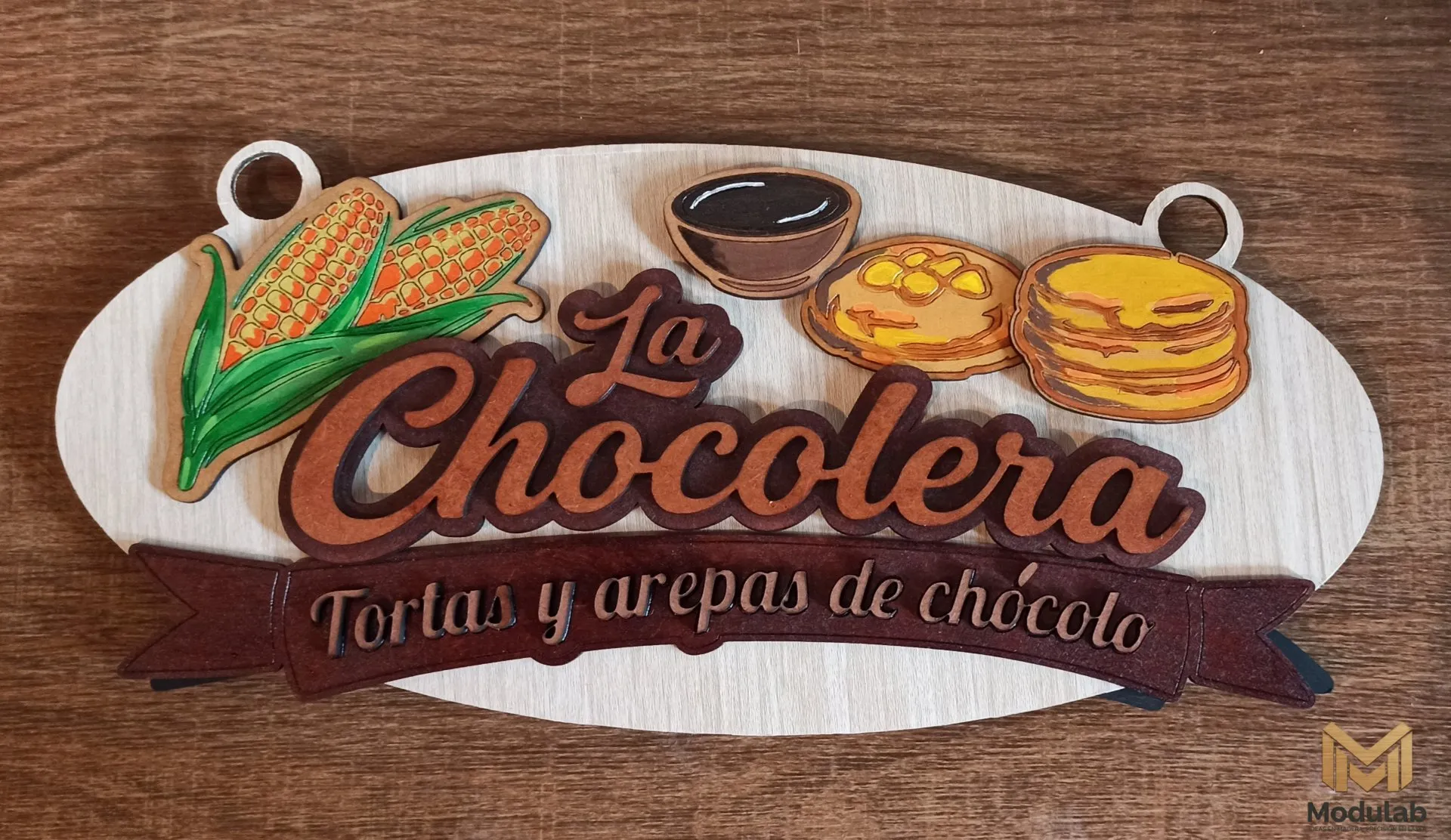 Letrero doble cara “La Chocolera” - imagen 1